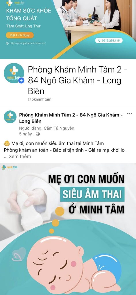 DỰ ÁN DIGITAL MARKETING – PHÒNG KHÁM ĐA KHOA MINH TÂM 4