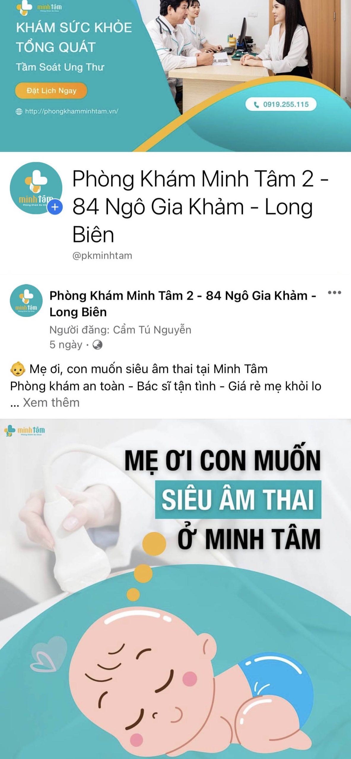 DỰ ÁN DIGITAL MARKETING – PHÒNG KHÁM ĐA KHOA MINH TÂM 20