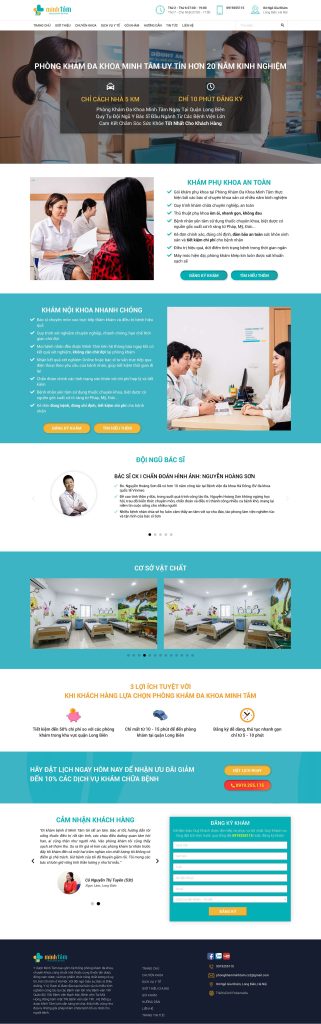 LANDING PAGE PHÒNG KHÁM MINH TÂM 9